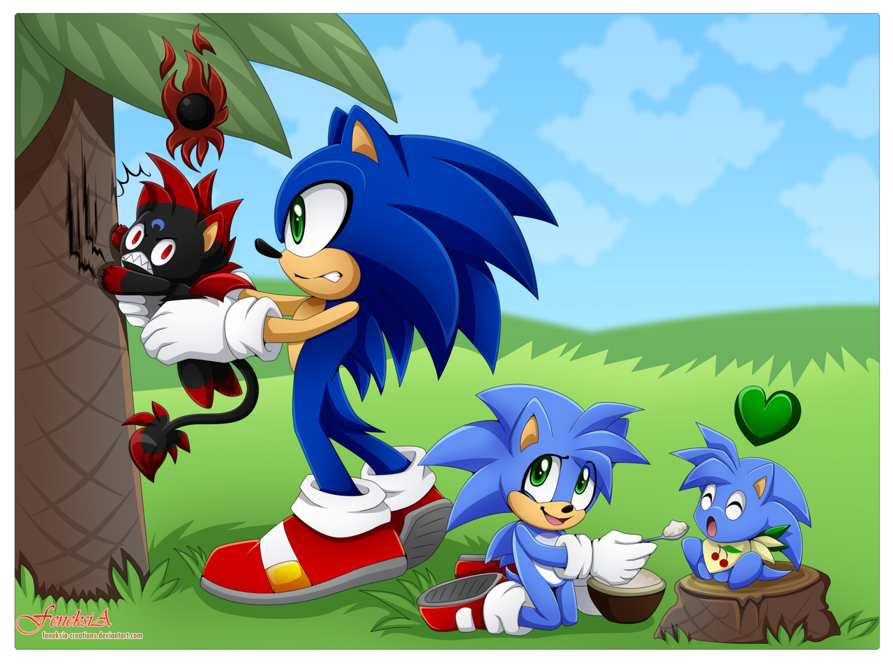 Chao garden by FeneksiA on DeviantArt