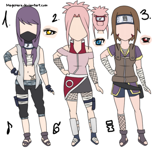 Naruto Female Adoptables I