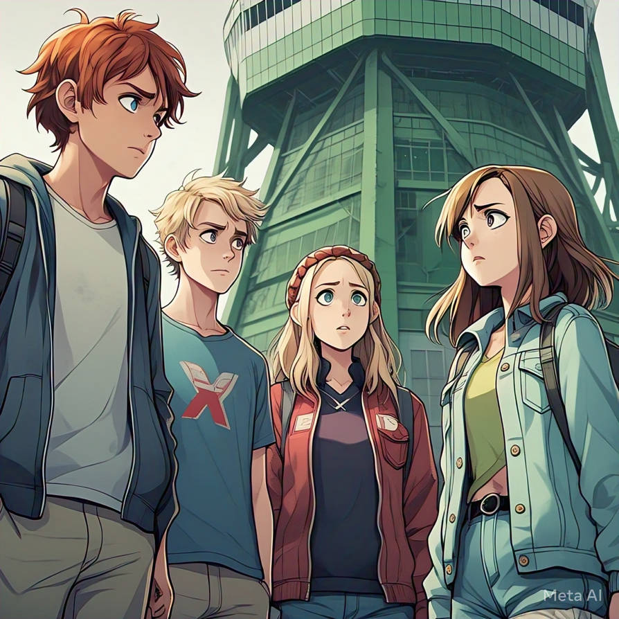 The Group Entering The Vaporwave Tower 12 by Toby1000000 on DeviantArt