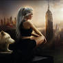 Photomanipulation Fantasy City Wallpaper
