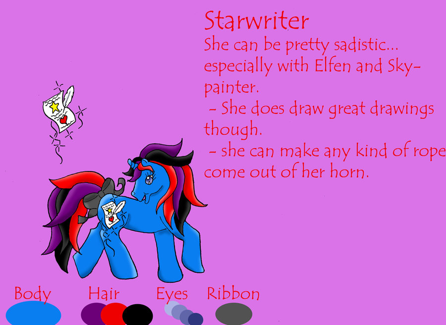 Starwriter Ref by customlpvalley on DeviantArt