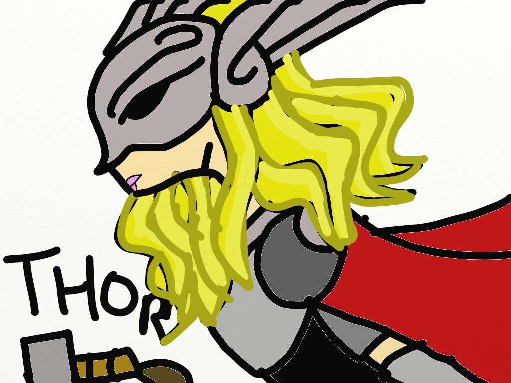 Thor Doodle in Color