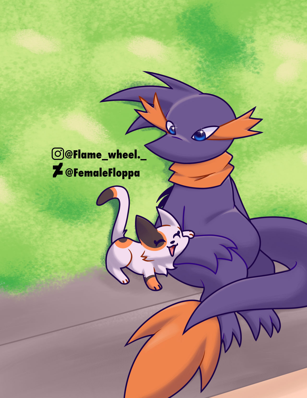 Rudy discovered a cat