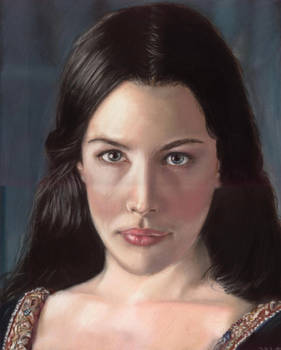 Pasteldrawing of Arwen Undomiel