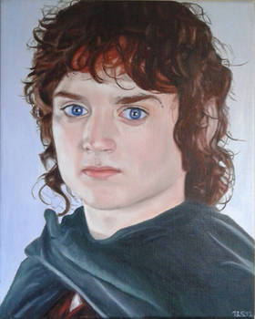 Oilportrait of Frodo Baggins