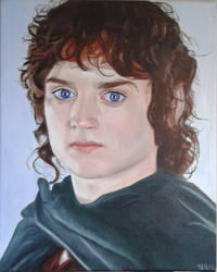 Oilportrait of Frodo Baggins