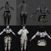 3D Asset: MxY Cyberpunk Outfit