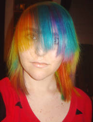 Rainbow hair