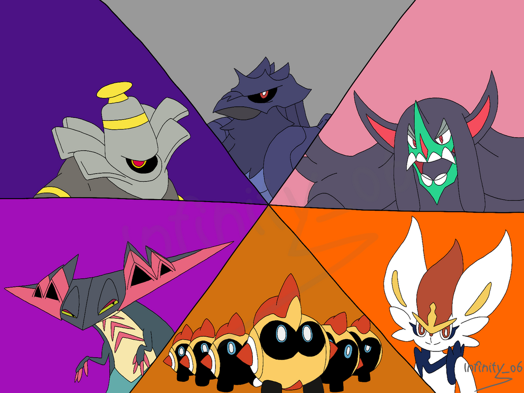 Pokemon Sword Team By Infinityo6 On DeviantArt pokemon-sword-team-by-infinityo6-on-deviantart
