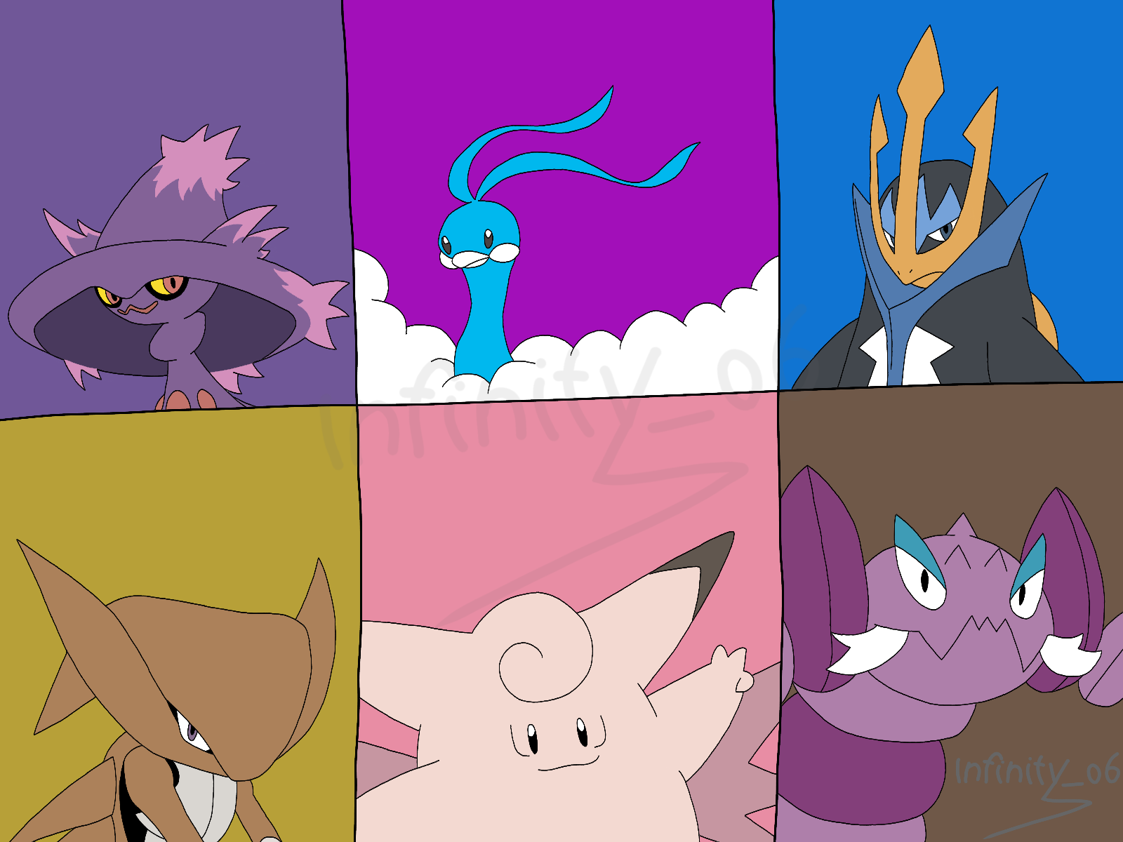 Pokemon Shining Pearl Team by Infinityo6 on DeviantArt