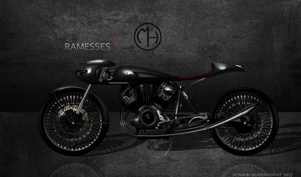 Ramesses R Silver Dark Cafe Racer