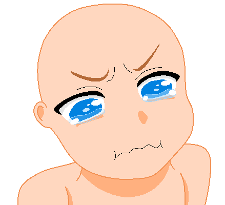 Crying Anime Base by ItsMeNora on DeviantArt