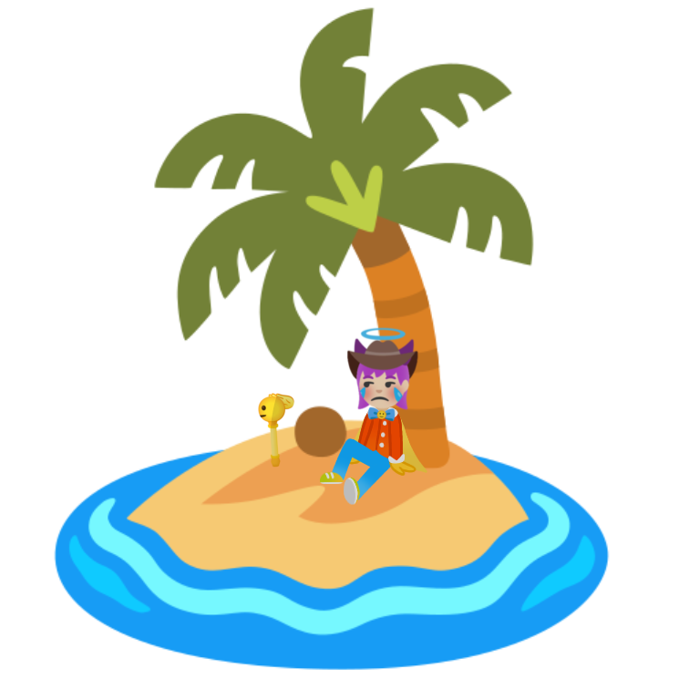 Stranded on an island (transparent render) by ItsMeNora on DeviantArt