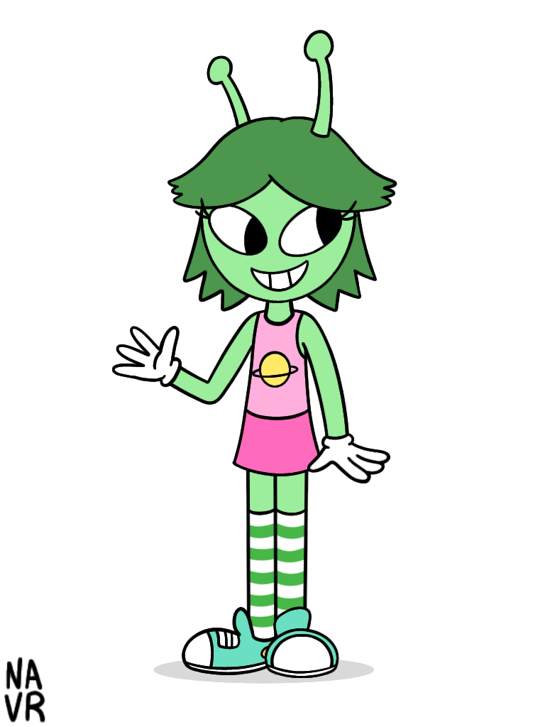 A cute alien girl by ItsMeNora on DeviantArt