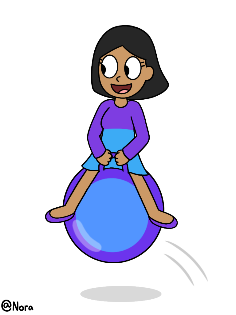 Gabrielle On A Hopper Ball By ItsMeNora On DeviantArt gabrielle-on-a-hopper-ball-by-itsmenora-on-deviantart