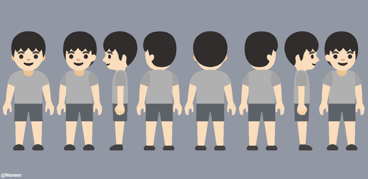 Skinny Character Rotation Character turnaround sheets 2 by ItsMeNora on DeviantArt
