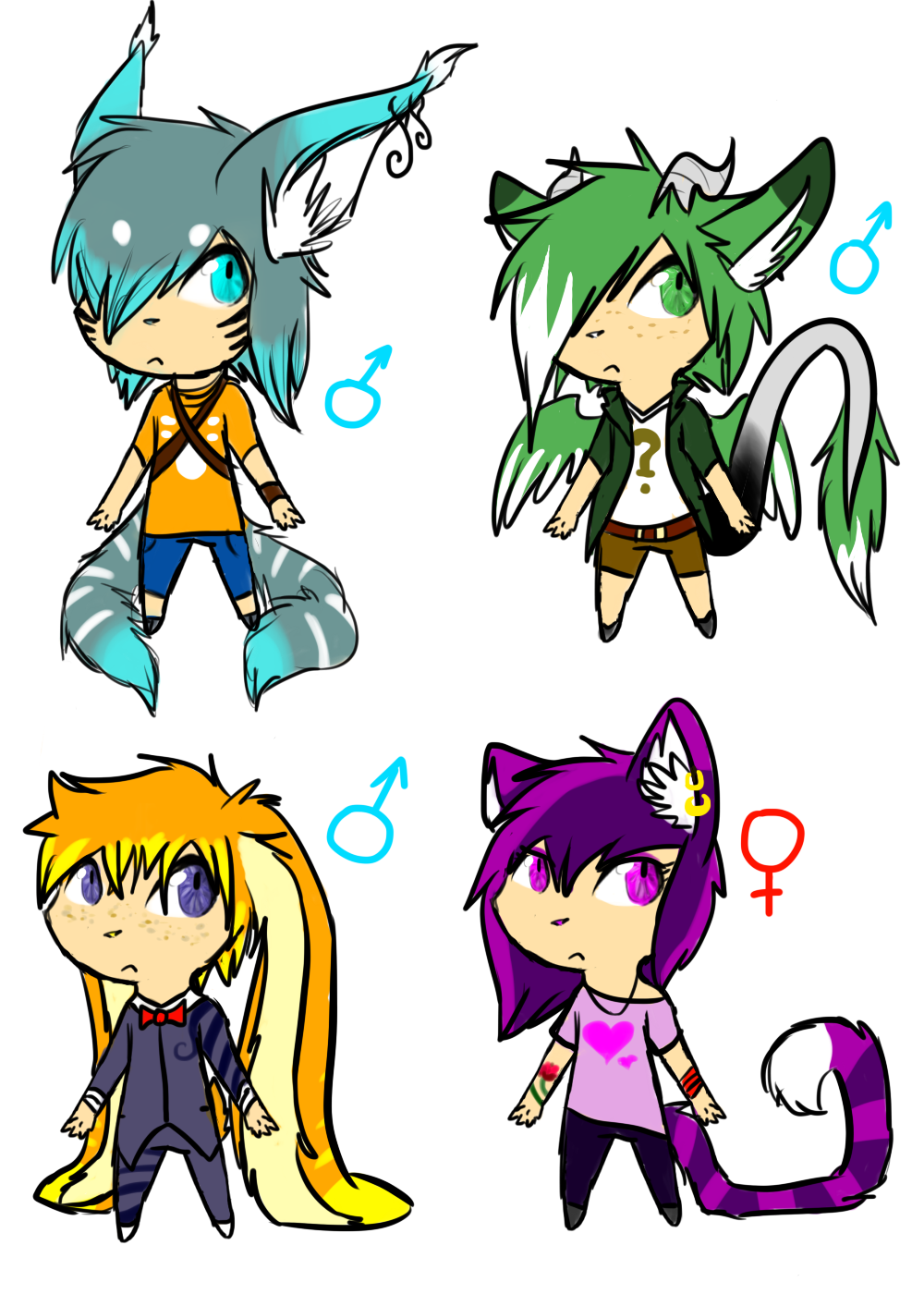 Neko Thingy adopts 3 ALL TAKEN