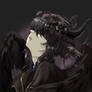 Dark theme portrait