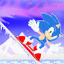 Sonic in Twinkle Snow Zone!