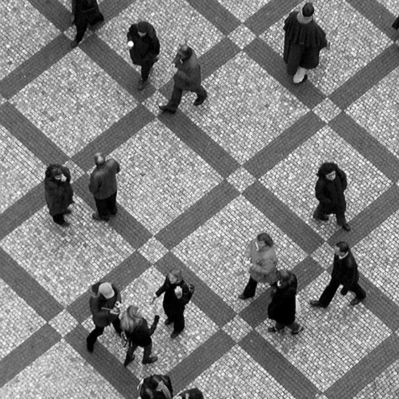 meeting in the square