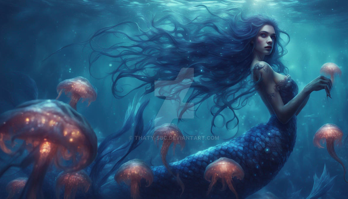 Meribeth Demon Demon Mermaid Queen of the Abyssal Throne by DreamArt8 on DeviantArt