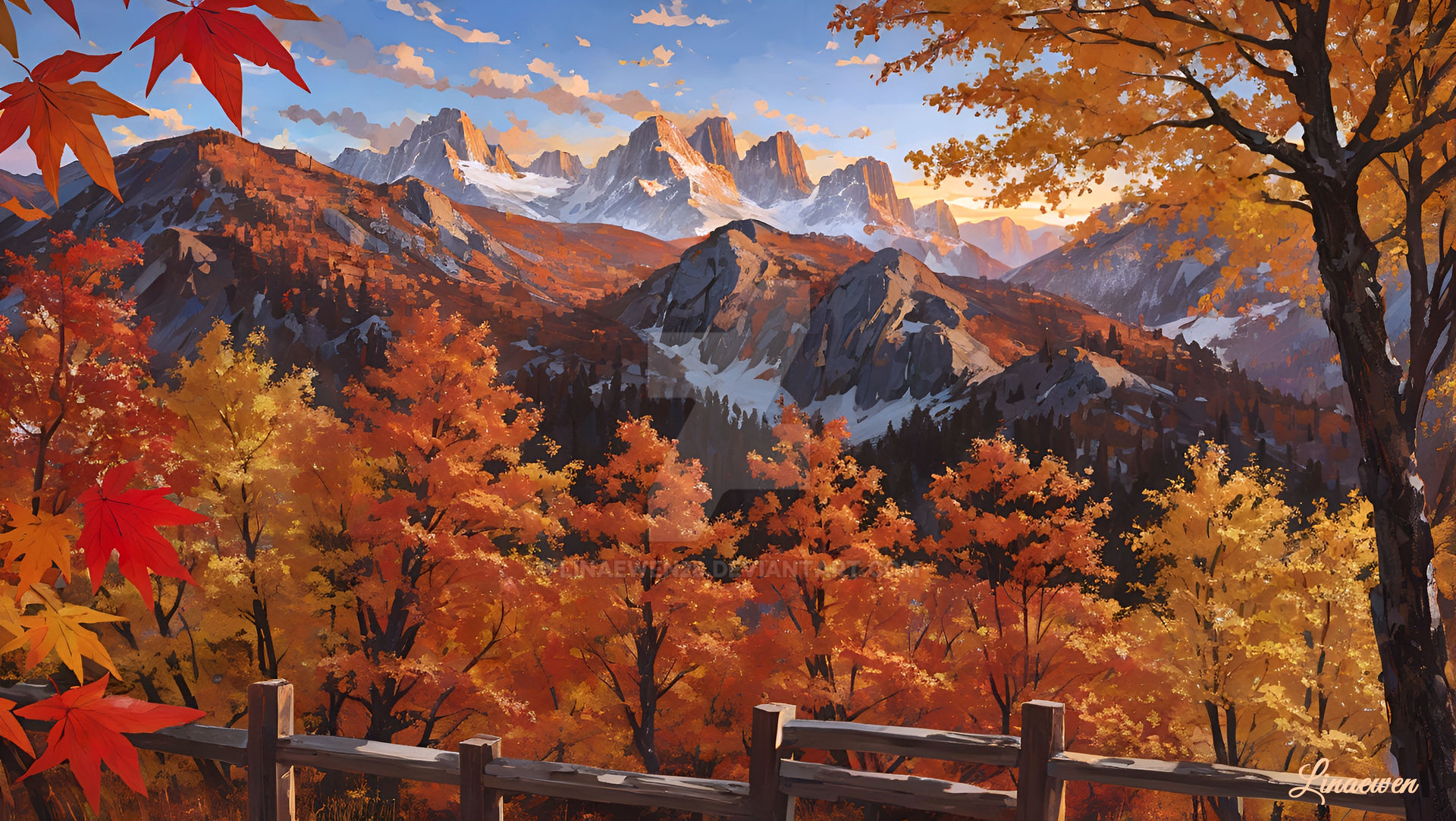 Fall colors by Linaewen28 on DeviantArt