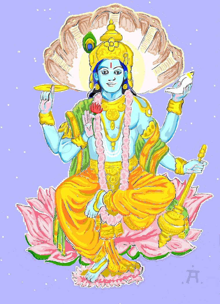 Lord Vishnu by dewa-rani on DeviantArt
