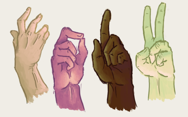 Hand studies by Pinkagony