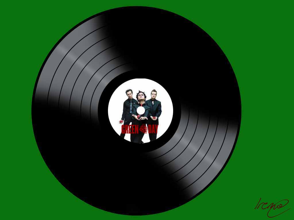 Green Day 'vinyl'  wallpaper