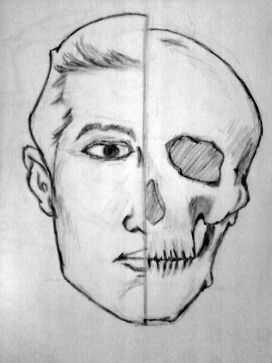 Men With Half Face Skeleton By Bhanumiracs On Deviantart Men With Half Face Skeleton By Bhanumiracs On Deviantart