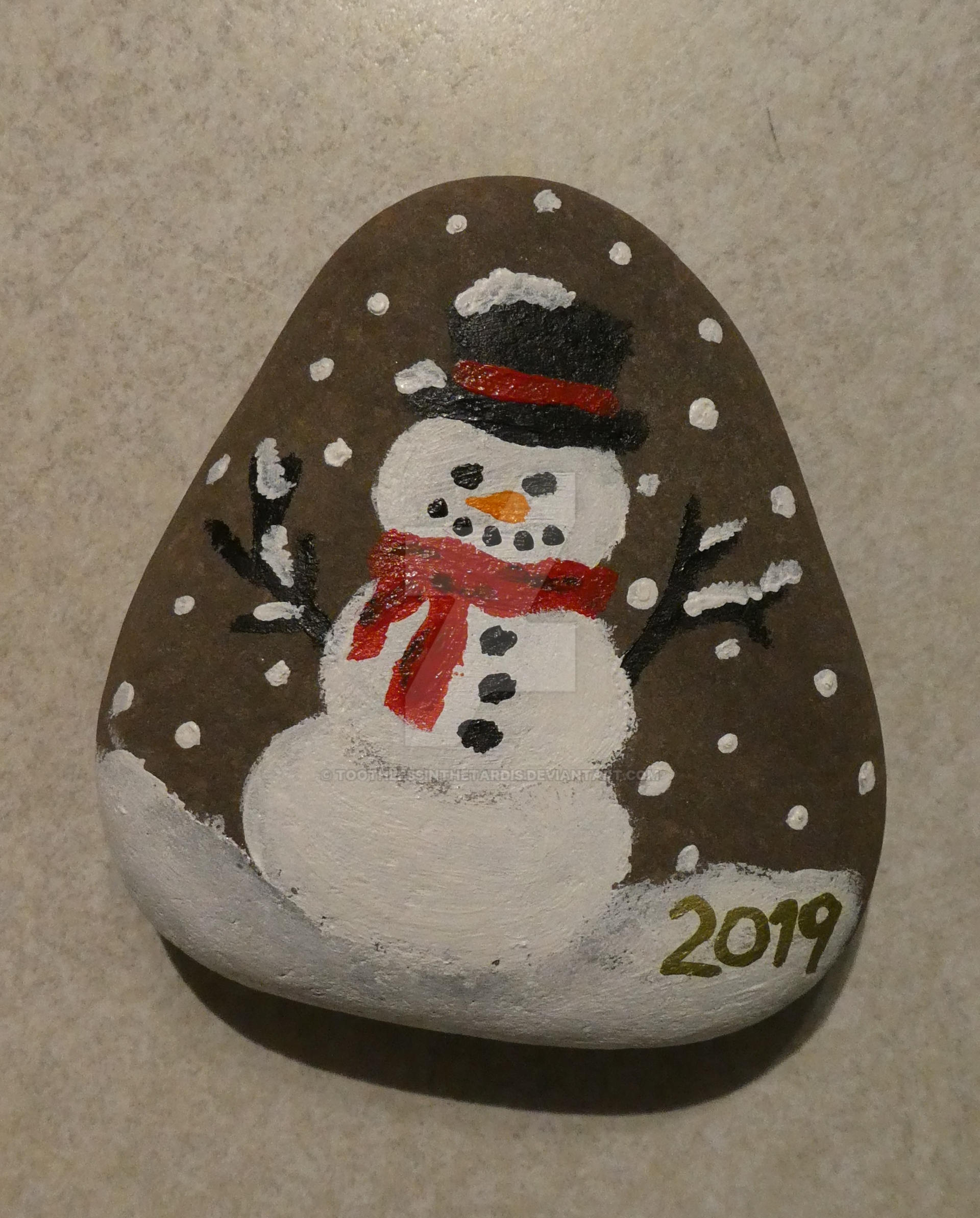 Snowman Painted Rock 19 By Toothlessinthetardis On Deviantart Snowman Painted Rock 19 By Toothlessinthetardis On Deviantart