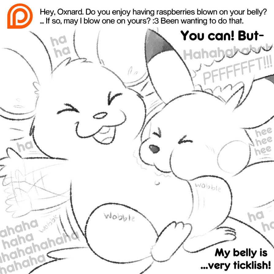 Deviantart Blowing Raspberry Ask Box 66: Belly Raspberries by nishi on DeviantArt