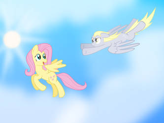 (Request) Fluttershy And Derpy by Pasuri98