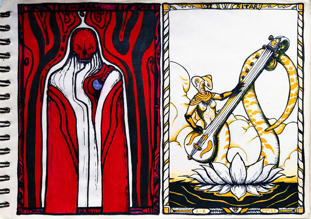 Cursed Relics Mask and Sitar by SanGomez on DeviantArt