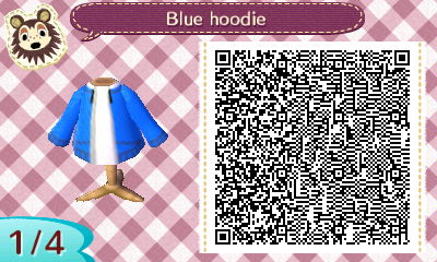 blue hoodie QR code 1