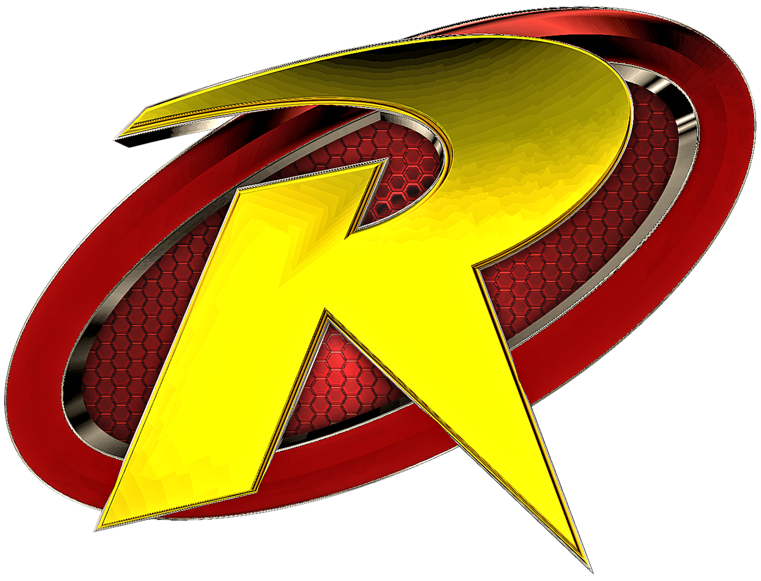 Robin R Insignia Robin The Boy Wonder 3D Emblem 00 by KingTracy on DeviantArt