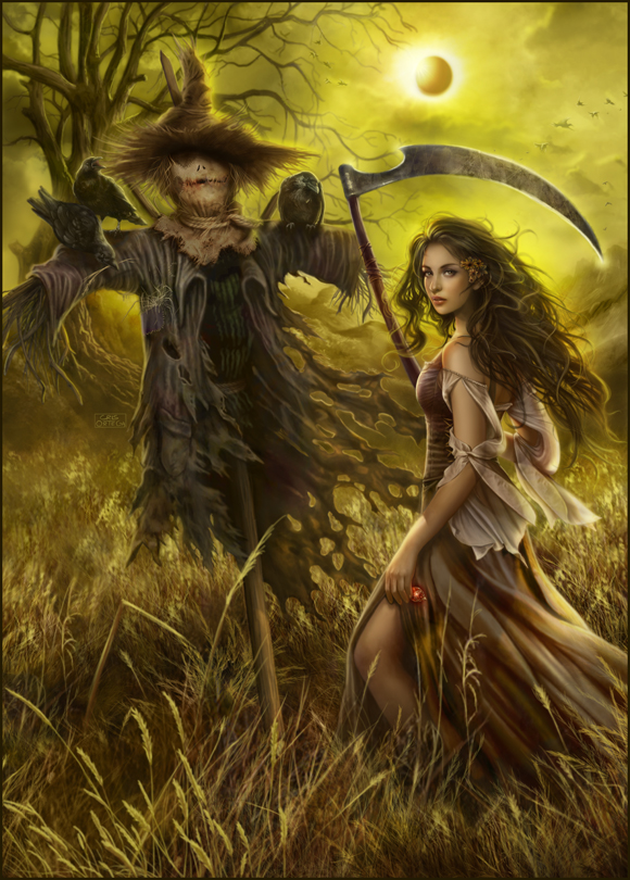 Field of the Scarecrow by dark-spider