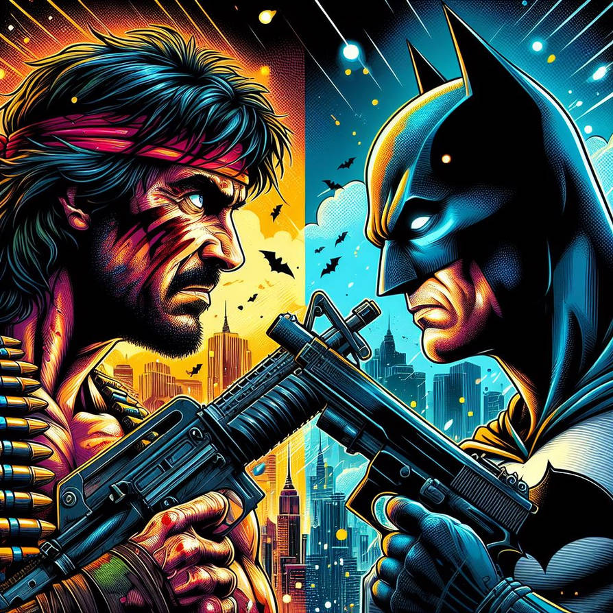 Bat Rambo Rambo Vs Batman by mp32as on DeviantArt