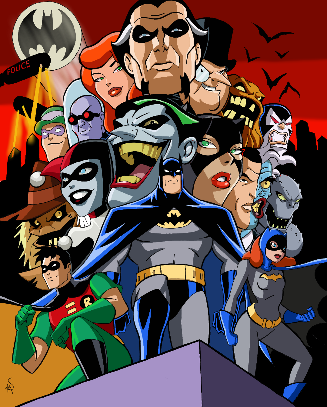 Batman Fighting His Rouges Bat family and his Rouges gallery by biffbeefly on DeviantArt