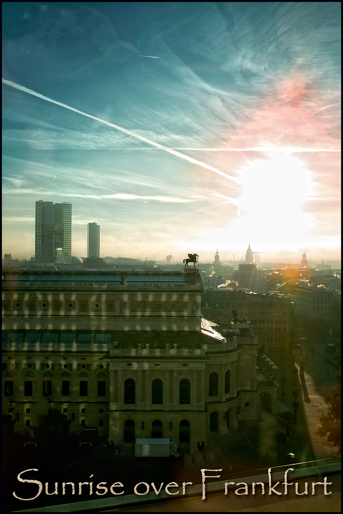 Sunrise over Frankfurt