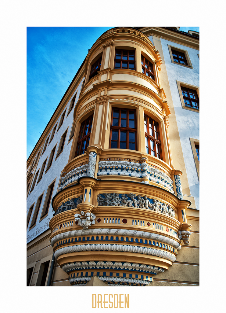 Dresden - the colorful house