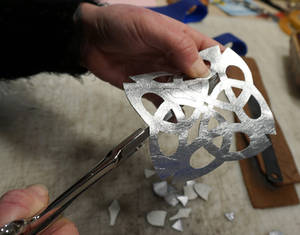 Celtic ornament on the making
