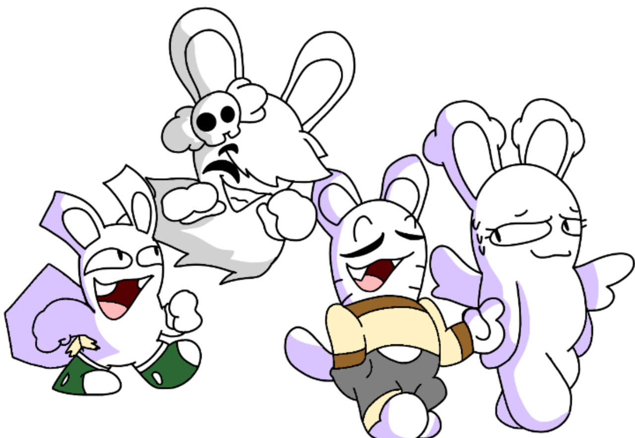 Buff Rabbit From Tawog TAWOG Rabbids | Requested by Gboogie32 on DeviantArt