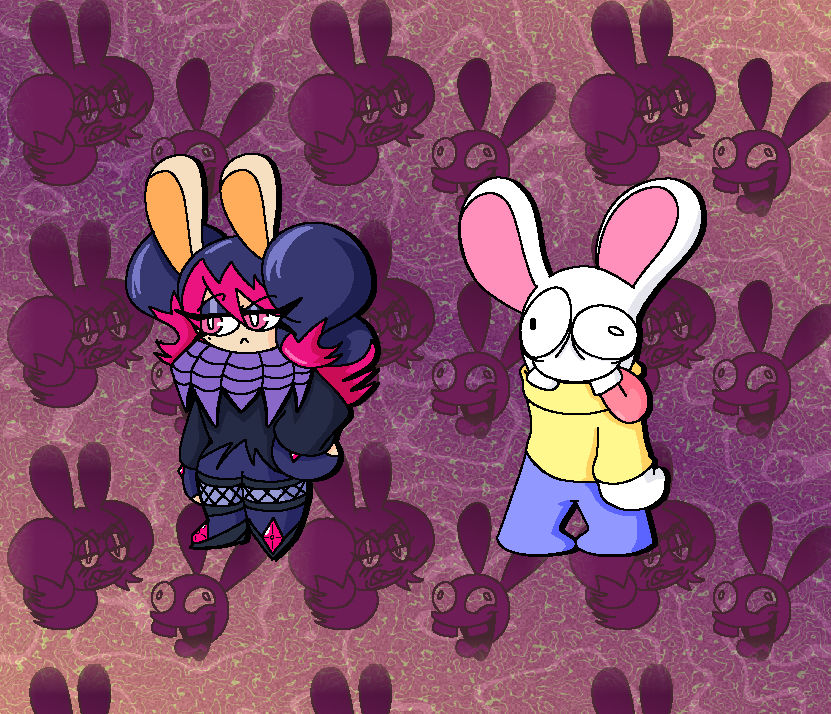 Some Goth Witch and that Rabbid Idiot again by Gboogie32 on DeviantArt