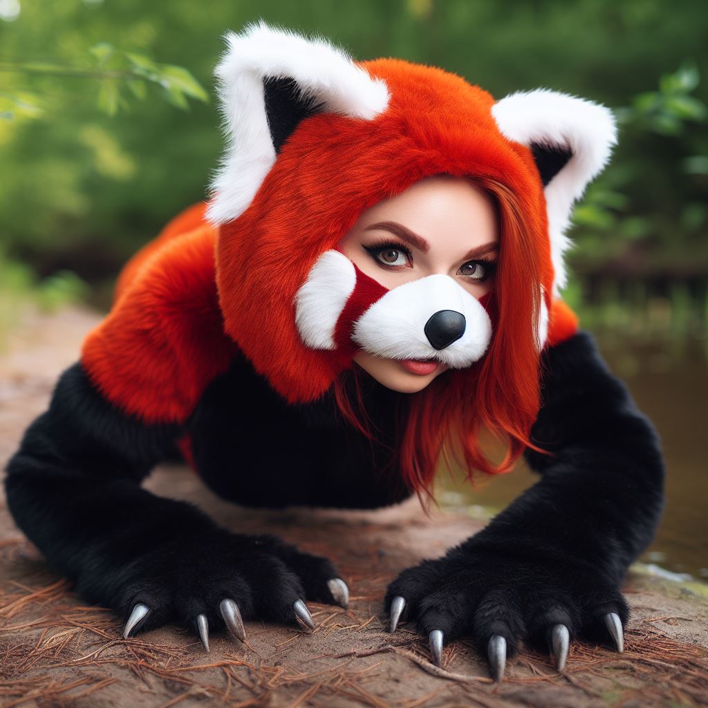 Fragile Rapping Panda Suit Red Panda Suit 4 by AITFenjoyer on DeviantArt