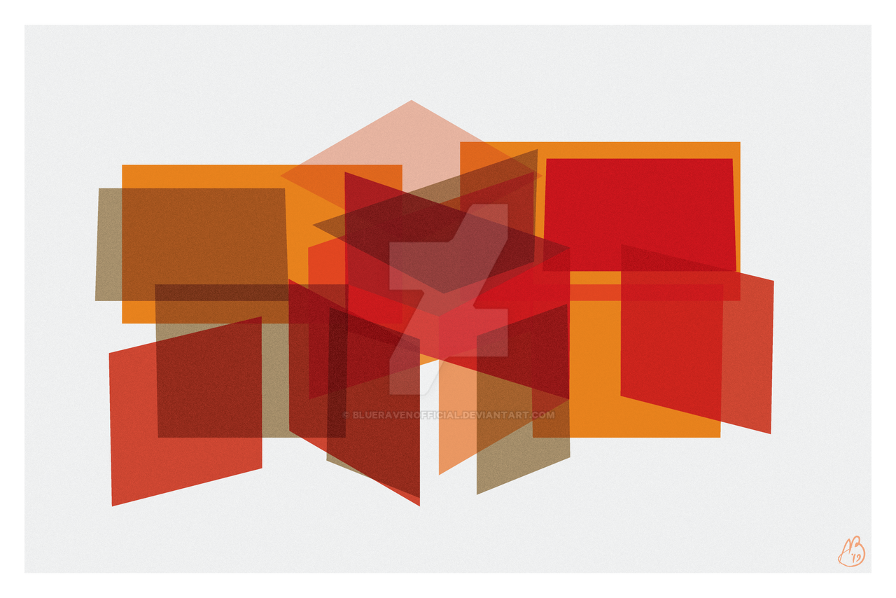 A Cube Done In The Cubism Style, Exploded View by blueravenofficial on ...