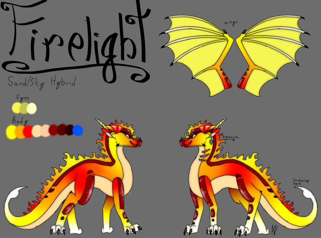 Firelight Reference Sheet by DragonArt-Z on DeviantArt