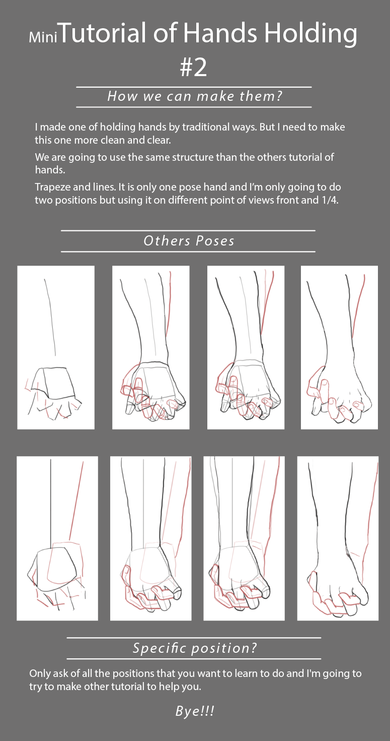 How To Draw Holding Hands, Step by Step, Drawing Guide, by Dawn