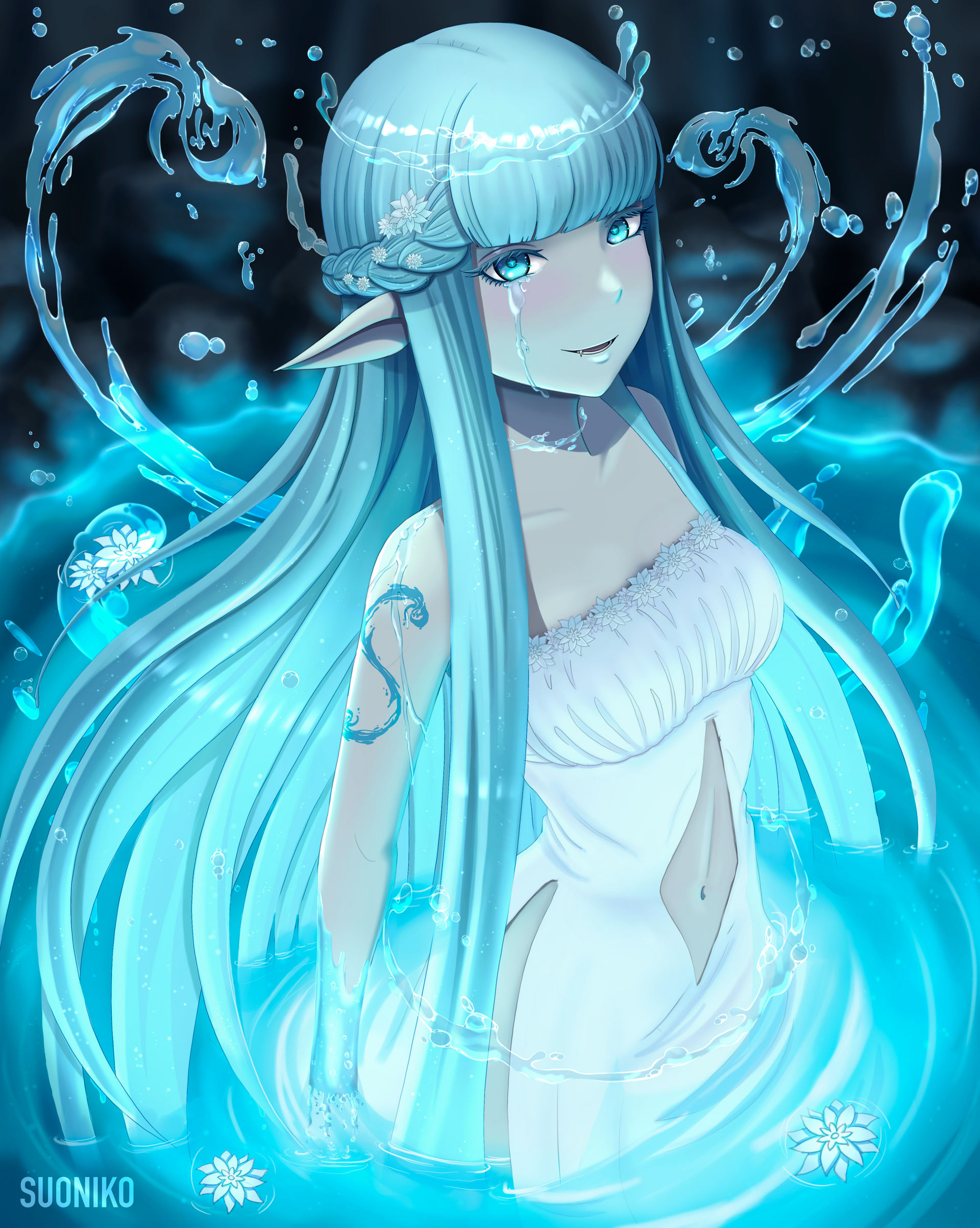 water elf  Character creator, Anime, Character