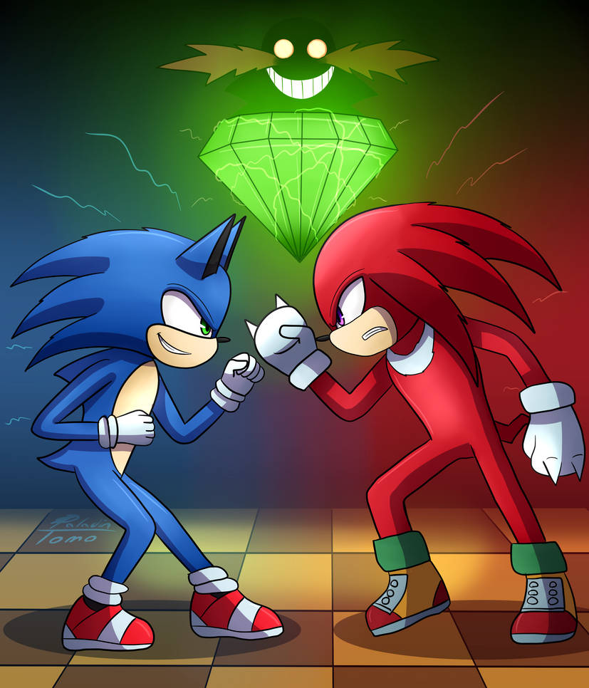 Sonic vs Knuckles by PaladinTomo on DeviantArt
